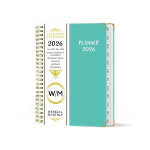 Promotion Leter Custom Logo <b>A5</b> Pink Spiral Weekly Monthly Manifestation Goal <b>Diary</b> Journal Planner Agenda Notebook With Gift Box - Product Image 5