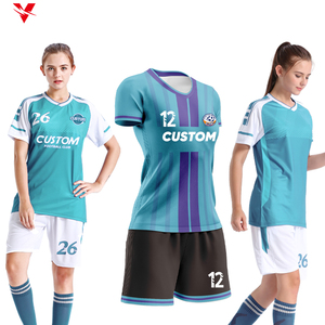Divise da <span class=keywords><strong>calcio</strong></span> personalizzate verdi da donna <span class=keywords><strong>con</strong></span> stampa sublimatica nera, <span class=keywords><strong>maglia</strong></span> da <span class=keywords><strong>calcio</strong></span> originale da donna WFW21 - Product Image 1