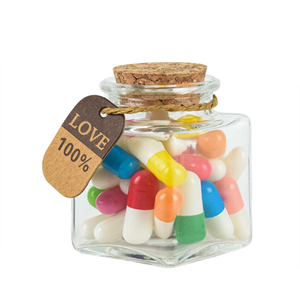 Thượng Hải Nhà Máy Trực Tiếp Tùy Chỉnh 25 Tình Yêu Ghi Chú Jar Viên Nang Thư Tin Nhắn Trong Một Chai Thủy Tinh - Product Image 1