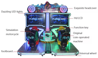 Gran oferta, simulador de Moto GP de dos asientos, máquina de Arcade, simulador de carreras de coches VR que funciona con monedas, juegos de motos