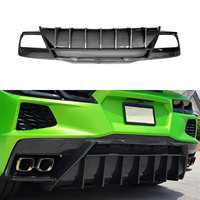 Diffuseur de pare-chocs arrière en fibre de carbone style 5vm pour Corvette C8 Z51 Stingray 2020 et plus