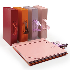 Caja de Embalaje Plegable Económica, Tipo Concha, Portátil, para Ropa y Ropa Interior, Rígida, Gruesa, Magnética, con Asa, para Regalo - Product Image 1