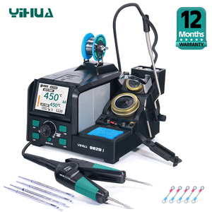 Station de soudage à pince YIHUA 982D-I pour microsoudure, station de retravaillage électronique avec calibrage automatique W289 - Product Image 1