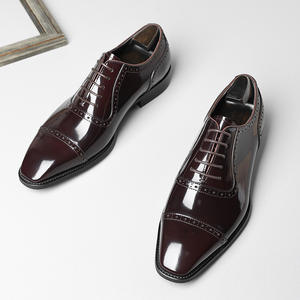 Luxury Custom British-Style Men's <b>Black</b> Oxford <b>Shoes</b> For Casual Business Formal Occasions - Product Image 1