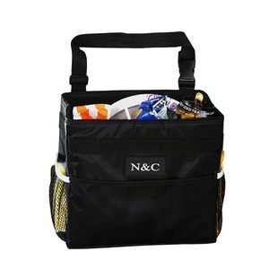 Auto waterproof car trash bin leakproof Auto litter bag with side pocket