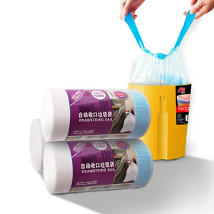 Ejie Drawstring Trash Bags 10L Thickened Disposable Household Kitchen Waste Bags - Product Image 1