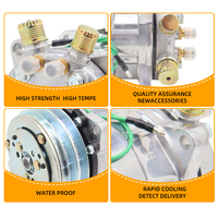 Compresor de CA automático para Sanden 5h14 Sanden 508 SD508 Tractor Excavadora Camión de servicio pesado 12V 24V 2 Groove V Blet Polea