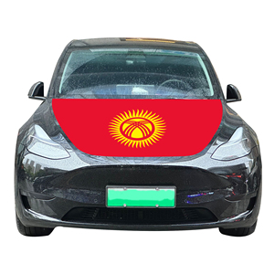 Fundas para Capó de Coche de <span class=keywords><strong>Kirguistán</strong></span>, 120x150cm, Resistentes al Desgaste y Duraderas, <span class=keywords><strong>Bandera</strong></span> para Capó de Motor, Venta al Por Mayor - Product Image 1