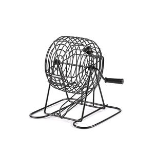 בינגו סט עם שבבי נייר 150 75 כדורים קורא מתכת 17 כרטיסי בינגו דו צדדי מתכת כלוב - Product Image 6