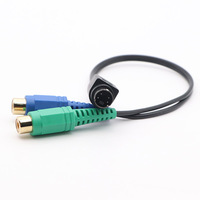 S-Video Erkek - Çift RCA Dişi Adaptör Kablosu, Mini-DIN AV Dönüşüm Kablosu Toptan Tedarikçisi