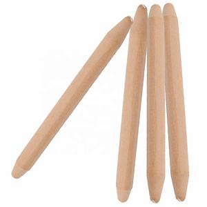 6 uds palo de madera herramienta de apicultura Bee Queen Stylobate Rod Queen estándar Wax Bowl Cell King Rod System - Product Image 4