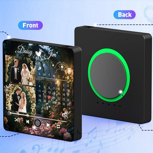 Factory Custom Acrylic Family Photo Music <b>Fridge</b> <b>Magnet</b> USB Rechargeable Custom Voice Sound Memory Gift - Product Image 4