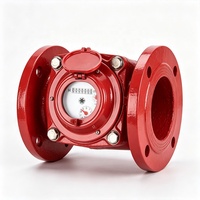 Compteur d'eau mécanique à turbine à bride, protection IP66, pour eau chaude, en fonte, grand diamètre, pour système de chauffage