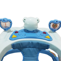 En gros Personnalisé 360 Degrés Rotation Push Walker Réglable Pliant Bébé Activité D'apprentissage Musique Dessin Animé Roues En Acier Inoxydable