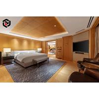 Ensemble de meubles de chambre d'hôtel sur mesure en bois massif, design OEM moderne, réponse rapide, qualité commerciale, vente en gros