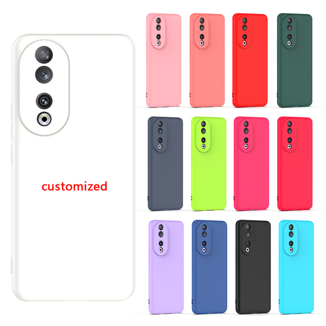 PinJun Shockproof Liquid Silicone Anti-Fingerprint Magnetic Ring 360 Metal Ring Protective Fine Hole Solid Color Soft Phone Case