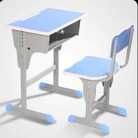 Bureaux et chaises modernes minimalistes en ABS pour élèves du primaire et du collège – Ensemble de bureau d'apprentissage et d'écriture pour la formation scolaire
