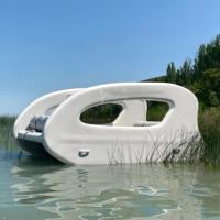 JOOLOOG Catamaran gonflable solaire électrique de haute qualité en PVC pour 6 personnes, pour les touristes en famille