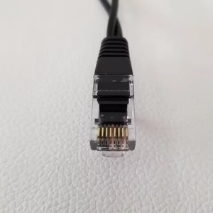 Adaptateur RJ48 RJ45 mâle vers double BNC femelle, câble d'extension de données <span class=keywords><strong>E1</strong></span> 2M pour carte vocale numérique à relais, noir, 28cm - Product Image 5