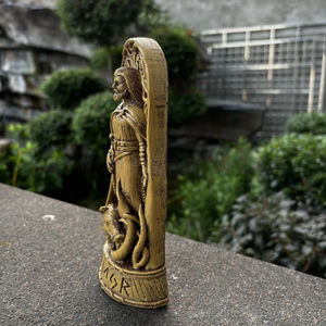 Ornements d'autel païens des <span class=keywords><strong>dieux</strong></span> vikings en résine NSA10, sculpture de la <span class=keywords><strong>mythologie</strong></span> nordique, peinte à la main, réaliste pour jardin extérieur, patio, rituel - Product Image 5