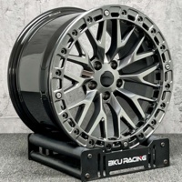 Jantes Bku forgées Beadlock pour Corvette C7 C8 C6 C5 ZR1 Z06 17 18 19 20 pouces, alliage haute résistance 5x120.65