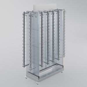 Tienda óptica Metal Bloqueable Gafas Marco Estante de exhibición Soporte Varillas Piso Gafas de sol Exhibición con ruedas - Product Image 6