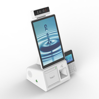 Kiosque de paiement facial de bureau de 10.1 pouces Android Pos Machine de paiement avec support de terminal Pos pour carte bancaire Paiement par carte de crédit