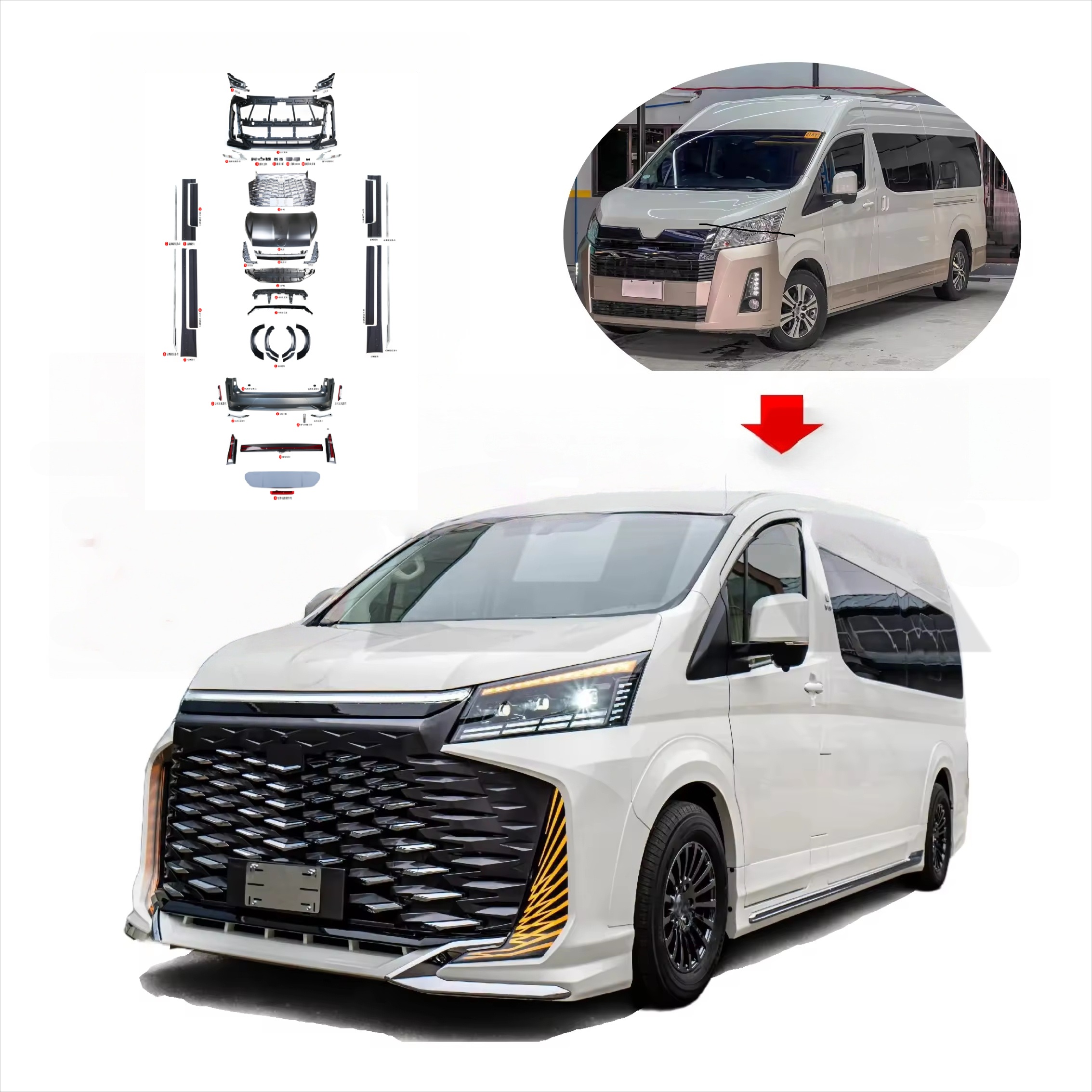プレミアムトヨタ ハイエース スーパー グランディアで、あなたの車に