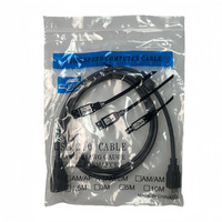 Câble d'extension USB 2.0 noir - Cuivre pur 2M (6FT) Mâle/Femelle pour utilisation informatique