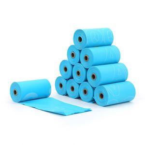 100% Biodegradable <b>Compostable</b> Eco-Friendly PLA PBAT Plastic Dog Poop <b>Bags</b> BPI Certification Strong Lavender Fragrance 15 Micron - Product Image 3