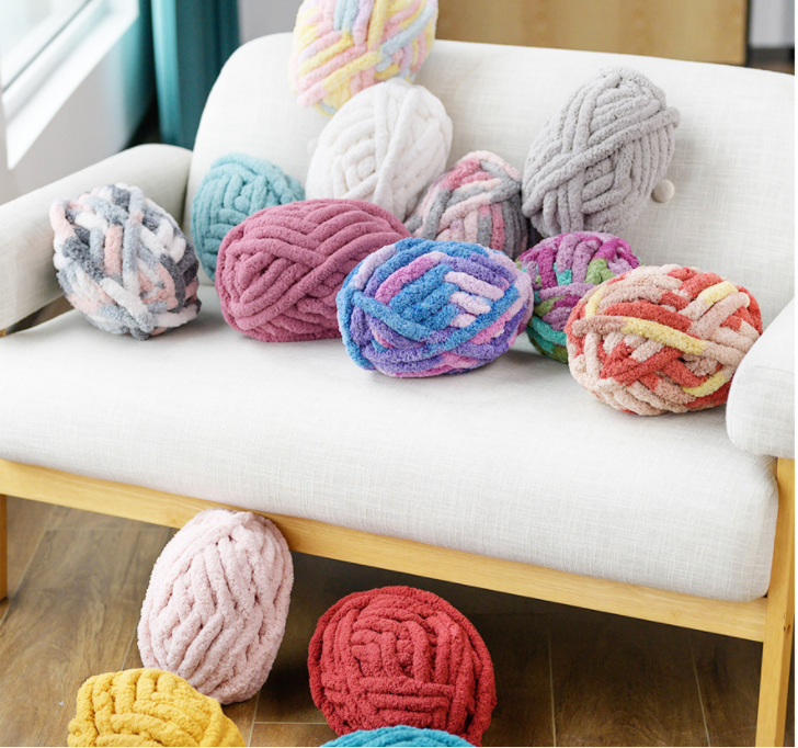 Thick Fluffy Blanket Hand Knitting Chunky Loop Knit Yarn
