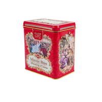 Caja de regalo de lata Musical de lujo personalizada, con tapa de solapa de impresión en relieve, regalo de Navidad