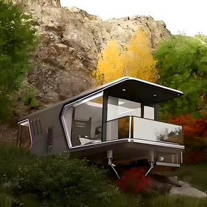 Capsule spatiale préfabriquée de bonne qualité petite maison en conteneur maisons fourgonnette portable bon marché personnalisé prix raisonnable - Product Image 5