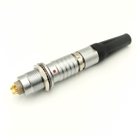 Connecteur Circulaire Métallique Fgg Egg à 5 Broches, Connecteur Étanche IP68 Mâle/Femelle Push-Pull à 2, 3, 4, 5, 8, 16 Broches