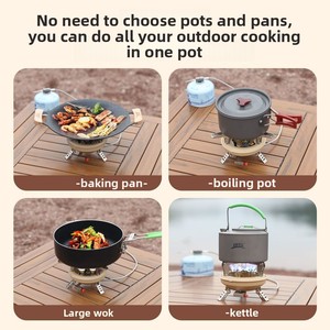 Nuovo Fornello Portatile a Cassetta a Cinque Stelle, Resistente al Vento, per Campeggio, Barbecue, Picnic e Hot Pot - Product Image 3