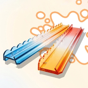 Nuevo Juego de 4 Piezas de Lujo: Regla de Mahjong Plegable de Acrílico Transparente con Degradado de Color y Empujadores Magnéticos Portátiles para <span class=keywords><strong>Casino</strong></span> - Product Image 1
