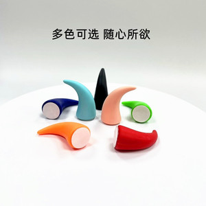 สติ๊กเกอร์ตกแต่งรูปเขาสัตว์สีแดงสำหรับหมวกกันน็อคมอเตอร์ไซค์ ปรับแต่งเพิ่มความโดดเด่น - Product Image 3