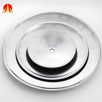Ensemble de cache-rosette réglable en acier inoxydable avec finition chromée pour système d'extinction d'incendie, taille 1/2" ou 3/4"