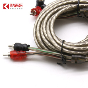 สายสัญญาณเสียงรถยนต์ Kuaili RCA สีเทา 5 เมตร ทองแดงแท้ หัวต่อแบบ Male to Male แบบขด สำหรับระบบภาพและเสียง - Product Image 4