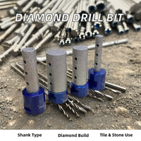 Diamant doigt forage fraise CNC contrôlé M14 5mm porcelaine carreaux de céramique granit marbre trou agrandissement façonnage