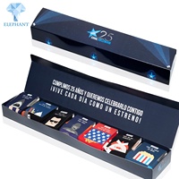 Emballage cadeau enveloppe de Noël personnalisée boîte à chaussettes rectangulaire en papier ondulé