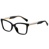Montures de lunettes optiques anti-lumière bleue surdimensionnées style papillon TR90 œil de chat, style célébrité, vente en gros