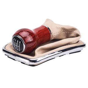 Volkswagen Manual Gear <b>Knob</b> Leather 5 6 Speed Ergonomic <b>Shift</b> Head - Product Image 5