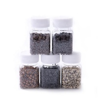 Vente en gros 5030 anneau d'extension de cheveux 500 pièces/bouteille boucle de cheveux anneau en silicone en aluminium silicone micro perles