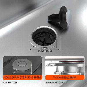 Bồn Rử<span class=keywords><strong>a</strong></span> Nhà Bếp Chất Thải Thực Phẩm <span class=keywords><strong>disposer</strong></span> Với Chuyển Đổi Không Khí Loại Điều Khiển Chất Thải Máy Nghiền Nhà Bếp Chất Thải Máy Nghiền - Product Image 3