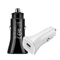 Penjualan Laris Pengisi Daya Mobil Usb C Antarmuka Output 20W Adaptor Pengisi Daya Cepat untuk Iphone dengan Port Tipe-c