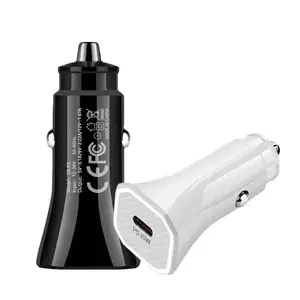Hot Selling usb c car charger Interface Output 20W Car Adapter Fast Charging For Iphone With Type-c Port