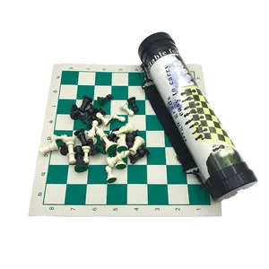 Chrt du lịch Hội Đồng Quản Trị trò chơi cờ vua đặt di động gấp cuộn lên Bộ trò chơi cờ vua giải đấu dày Mousepad mat với túi lưu trữ