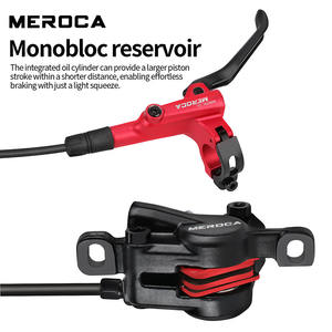MEROCA Freno de Disco Hidráulico de <span class=keywords><strong>2</strong></span> Pistones 800/1400 mm para Rueda Delantera de Bicicleta de Montaña Kit para Descenso y BMX - Product Image 4