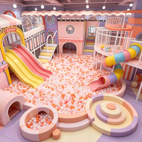 Équipement de terrain de jeu intérieur pour enfants sur le thème des macarons, fabriqué sur mesure, directement de l'usine, pour centre d'attractions